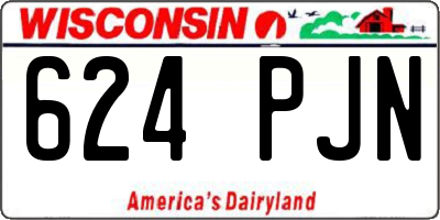 WI license plate 624PJN