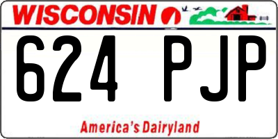 WI license plate 624PJP