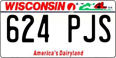 WI license plate 624PJS