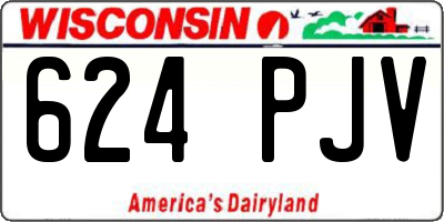 WI license plate 624PJV