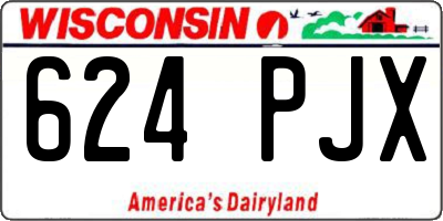 WI license plate 624PJX
