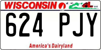 WI license plate 624PJY