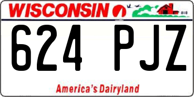 WI license plate 624PJZ
