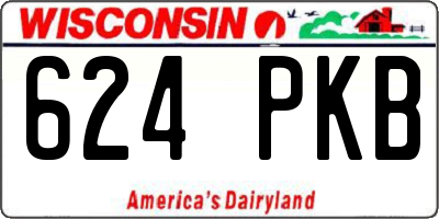 WI license plate 624PKB