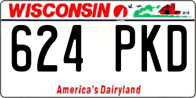 WI license plate 624PKD