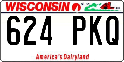 WI license plate 624PKQ
