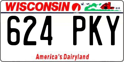 WI license plate 624PKY