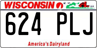WI license plate 624PLJ