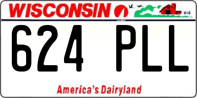 WI license plate 624PLL