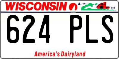 WI license plate 624PLS