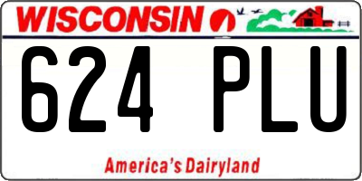 WI license plate 624PLU
