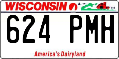 WI license plate 624PMH