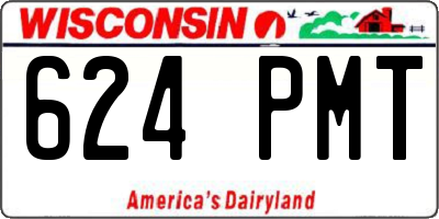 WI license plate 624PMT