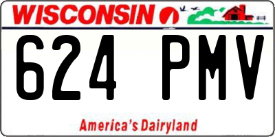 WI license plate 624PMV