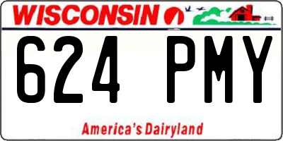 WI license plate 624PMY