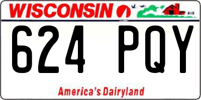 WI license plate 624PQY