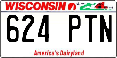 WI license plate 624PTN