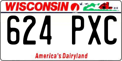 WI license plate 624PXC