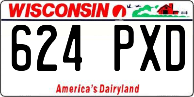 WI license plate 624PXD
