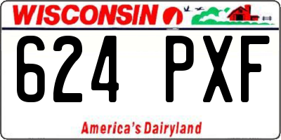 WI license plate 624PXF