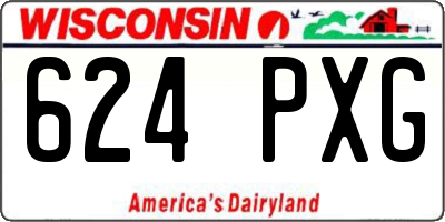 WI license plate 624PXG