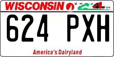 WI license plate 624PXH