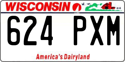 WI license plate 624PXM