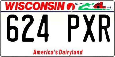 WI license plate 624PXR