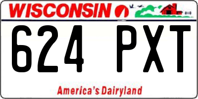 WI license plate 624PXT