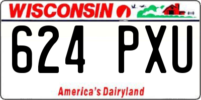 WI license plate 624PXU