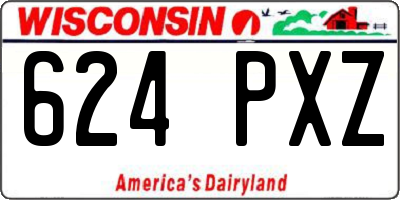 WI license plate 624PXZ