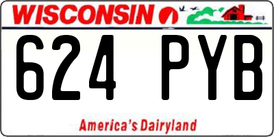 WI license plate 624PYB