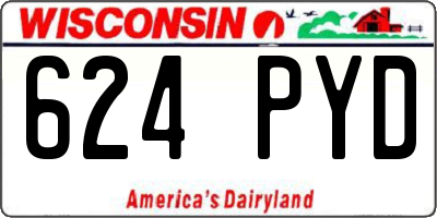 WI license plate 624PYD