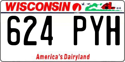 WI license plate 624PYH