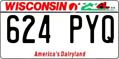WI license plate 624PYQ