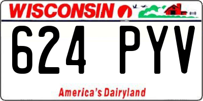 WI license plate 624PYV