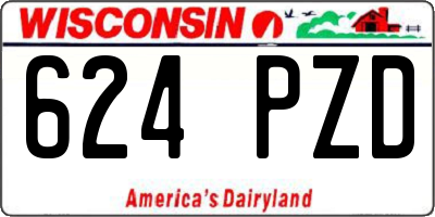WI license plate 624PZD