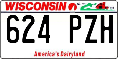 WI license plate 624PZH