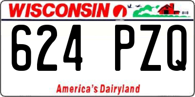 WI license plate 624PZQ