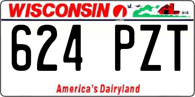 WI license plate 624PZT