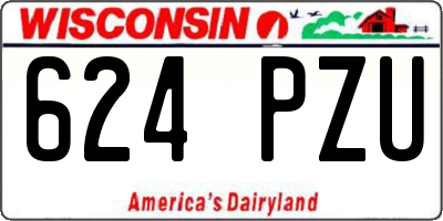 WI license plate 624PZU