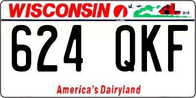 WI license plate 624QKF