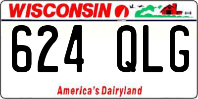 WI license plate 624QLG