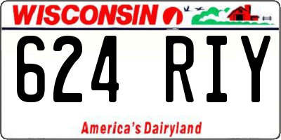 WI license plate 624RIY