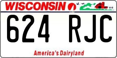 WI license plate 624RJC