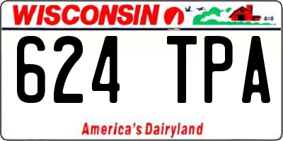WI license plate 624TPA
