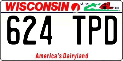 WI license plate 624TPD