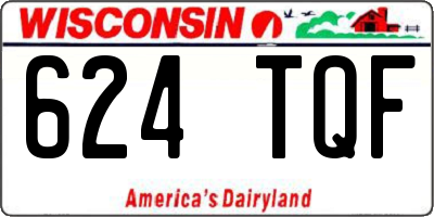 WI license plate 624TQF