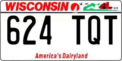 WI license plate 624TQT