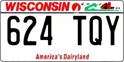 WI license plate 624TQY